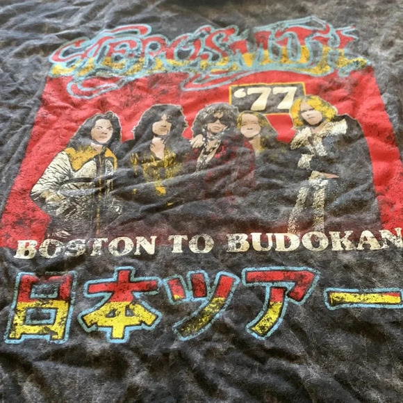 Aerosmith Band Tee Shirt 1977 Boston to Budokan - Picture 5 of 9